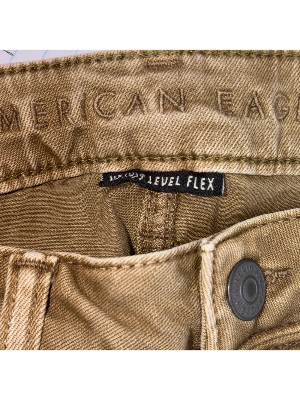 American Eagle Level Flex Skinny Jeans 26x28 Brown